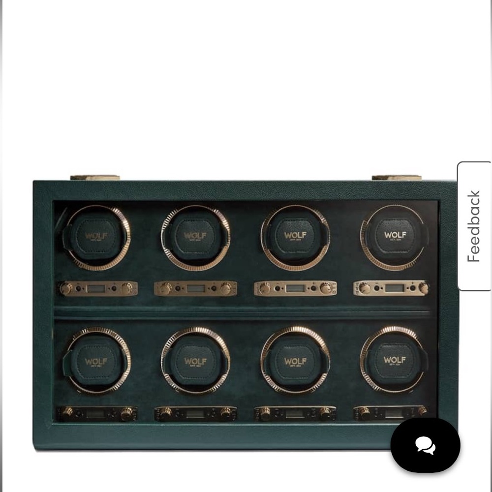 Wolf British Racing 8-Piece Watch Winder NIB